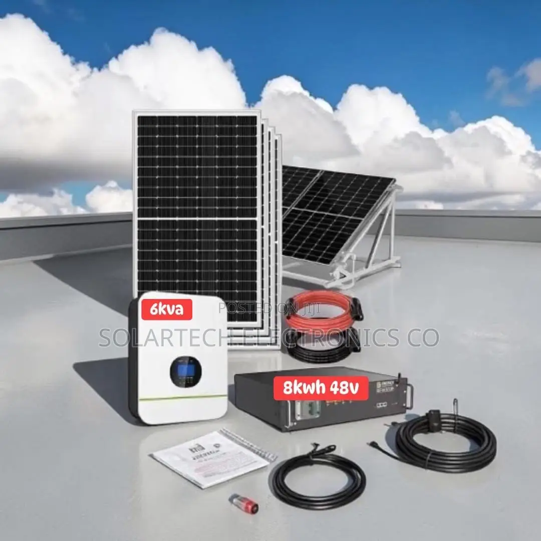 8kwh 48v Lithium Hybrid Solar System | 6kva | 8x620w Panels