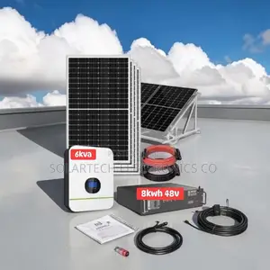 8kwh 48v Lithium Hybrid Solar System | 6kva | 8x620w Panels