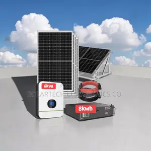 8kwh 48v Lithium Hybrid Solar System | 6kva | 8x620w Panels