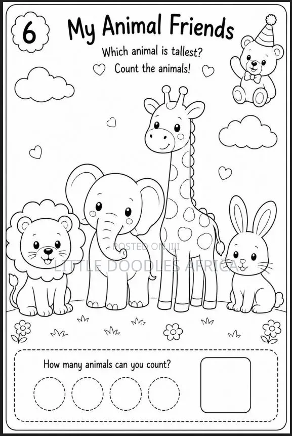 Birthday Customised Coloring Book for Kids