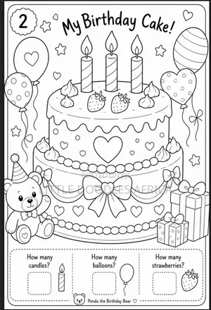 Birthday Customised Coloring Book for Kids