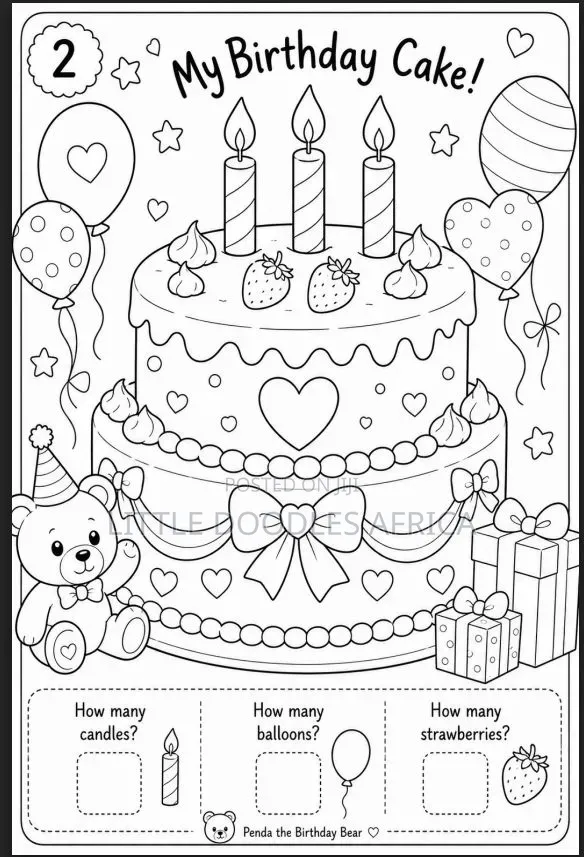 Birthday Customised Coloring Book for Kids