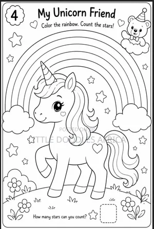 Birthday Customised Coloring Book for Kids