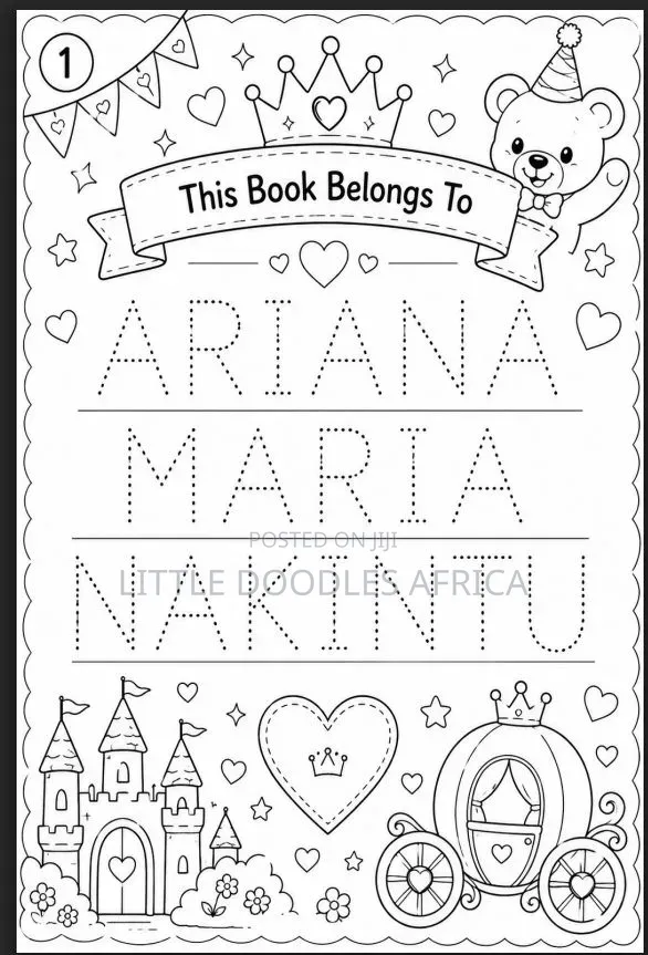 Birthday Customised Coloring Book for Kids