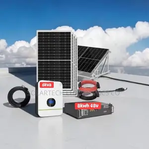 8kwh Lithium Ion Hybrid Solar System | 6kva | Full Accessories