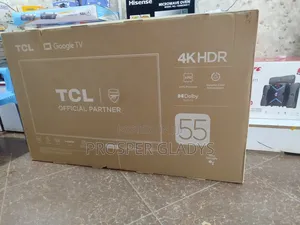 55 TCL Smart Android Google Digital Flat Screen Flameless.