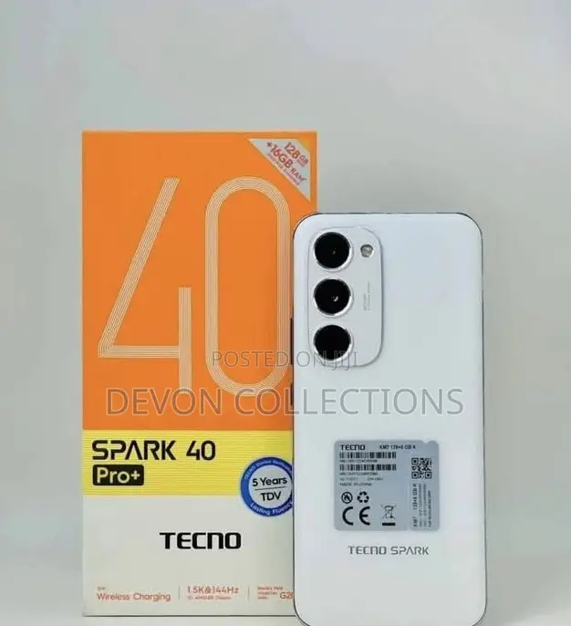 New Tecno Spark 40 Pro+ 256 GB White