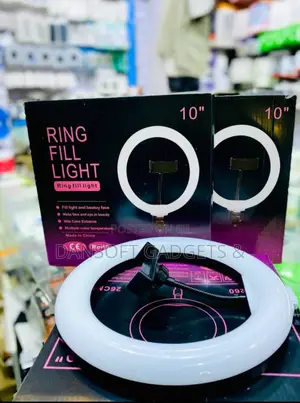 10" Led Ring Fill Light – Dimmable, 3 Color Modes