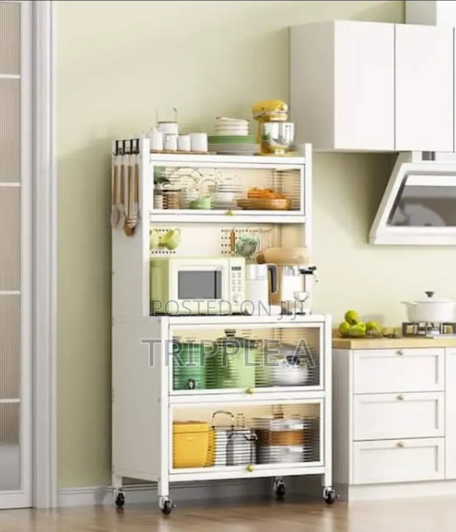 Kitchen Baker's Rack With Cabinet ( 6 Tiers)