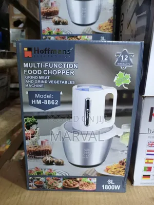 Hoffmans Hm-8862 Food Chopper, 3l Capacity With 1800w Powerful Motor