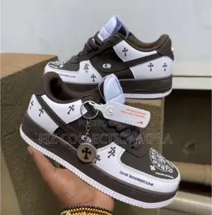 Original Nike Air Force 1 Chrome Hearts Inspired Sneakers