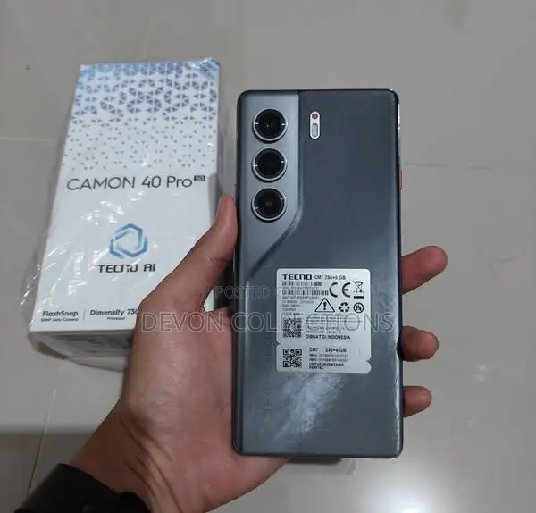 New Tecno Camon 40 Pro 5G 256 GB Black