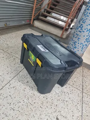 Elevated Black 150litres Plastic Storage Boxes Plastic Storage Boxes