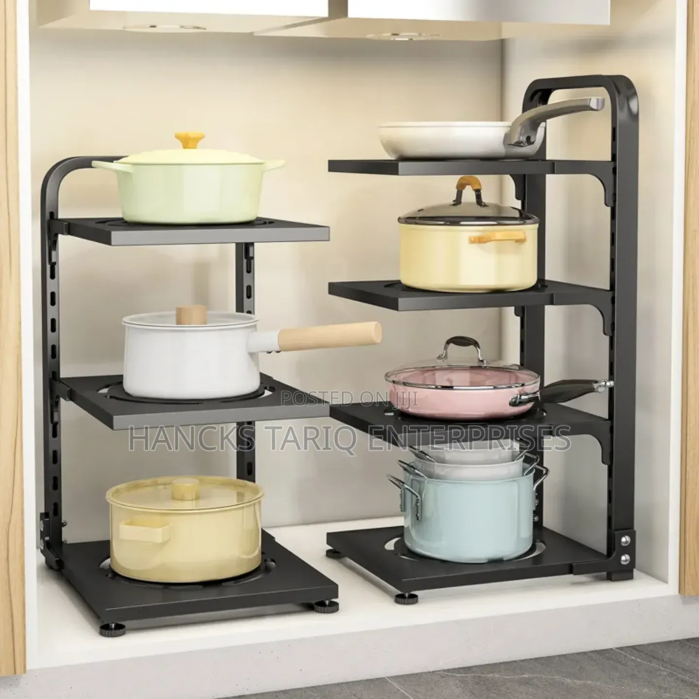 4-Tier Adjustable Kitchen Cookware Organizer