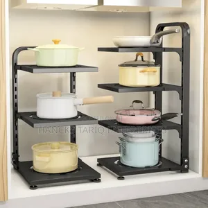 4-Tier Adjustable Kitchen Cookware Organizer