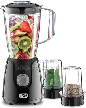 1.5l Black+Decker Electric Blender 400w With 300ml 2 Grinding Mills
