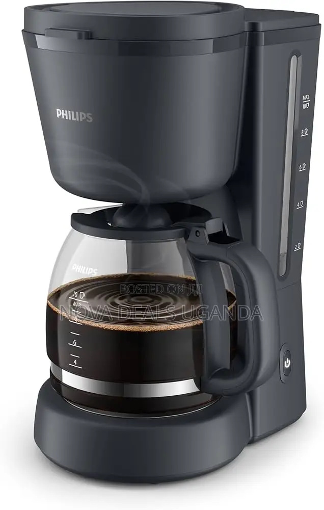 Philips Drip Coffee Maker - 1.2 Liter Capacity, Up to 10 Coffee Cups