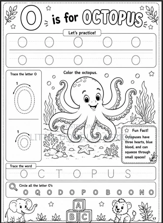 My First African Alphabets Coloring Book (36 Pages)