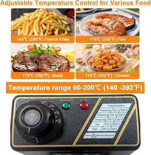 3l Electric Deep Fryer, 2000w With Adjustable Temperature Control