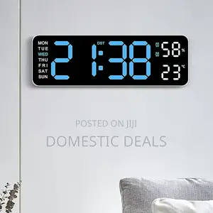 Large Digital Led Wall Clock