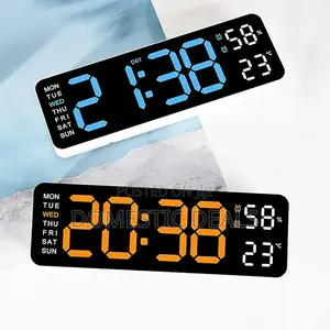 Large Digital Led Wall Clock