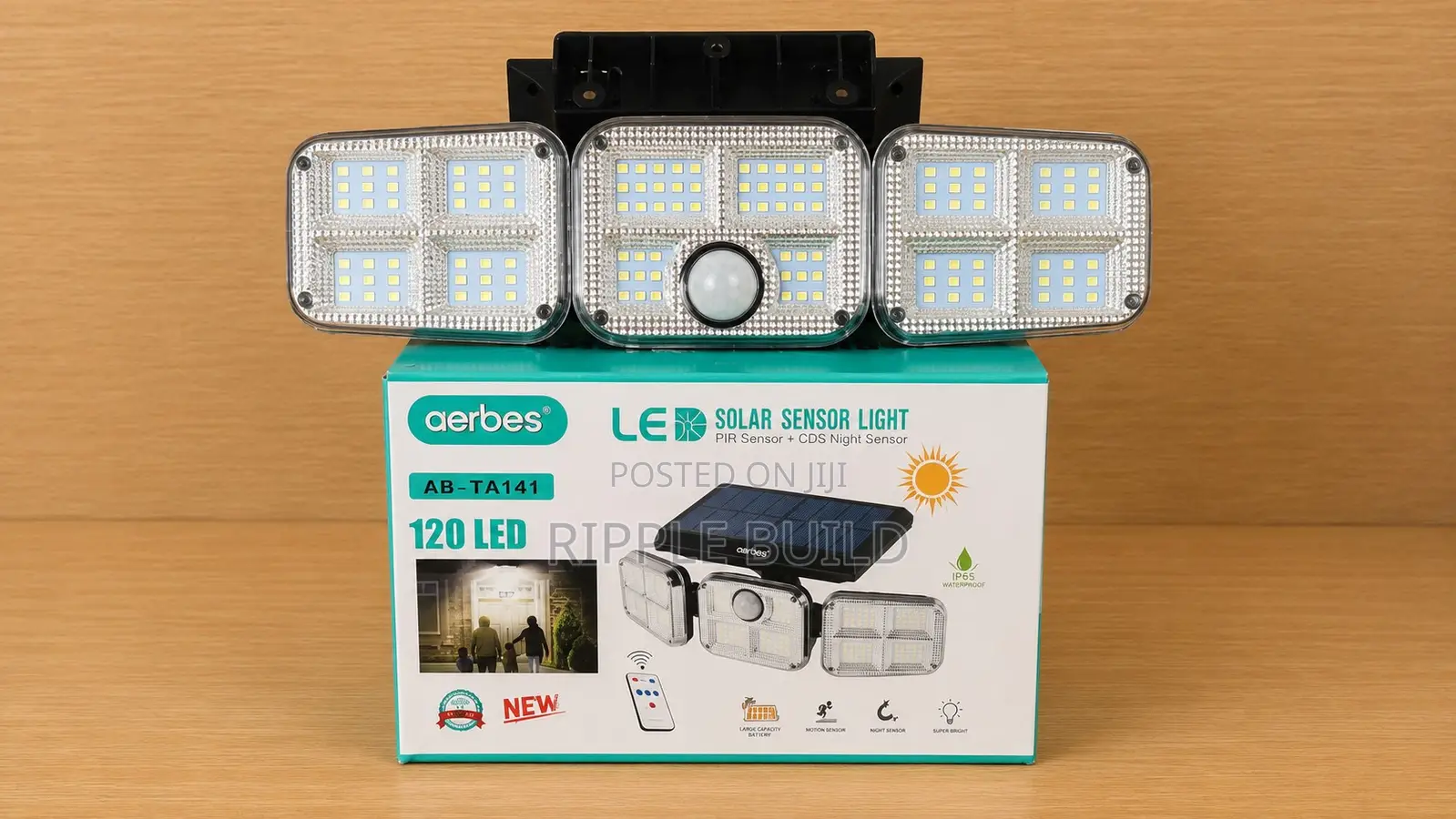 Aerbes Ab-Ta141 120 Led Solar Motion Sensor Security Light