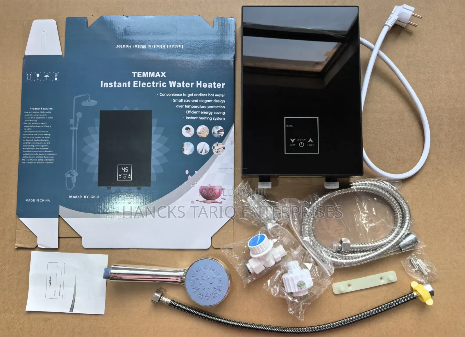 Temmax Instant Electric Water Heater (Model: Ry-Gb-8)
