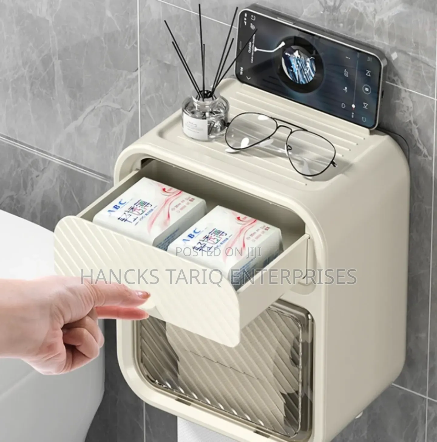 Multifunctional Wall-mounted Bathroom Organizer