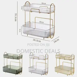 2-Tier Bathroom Organizer Countertop,Vanity Organizer