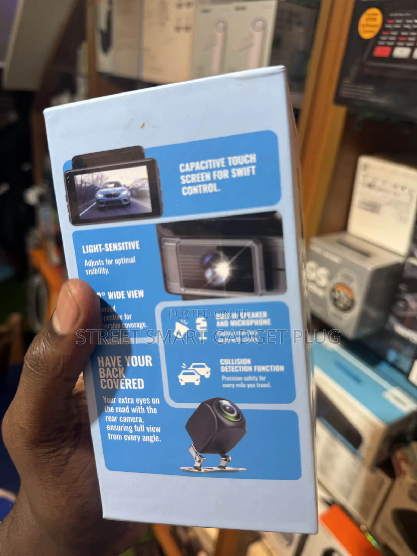Powerology Sentra Dash Camera With 3lenses Rear Camera