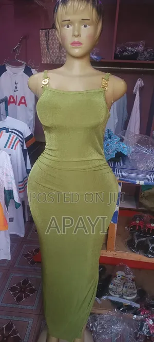 Long Tight Army Green Dress