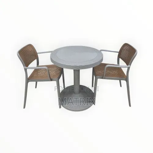 Multipurpose Plastic 2 Chairs and Table