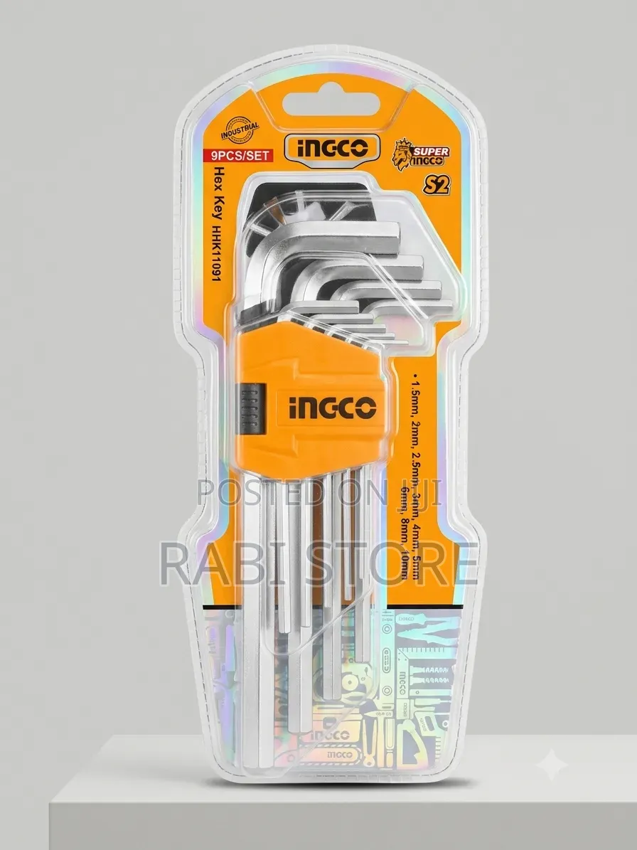 9-Piece Hex Key Set