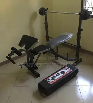 Multifunctional Workout Bench + 50kg Adjustable Set