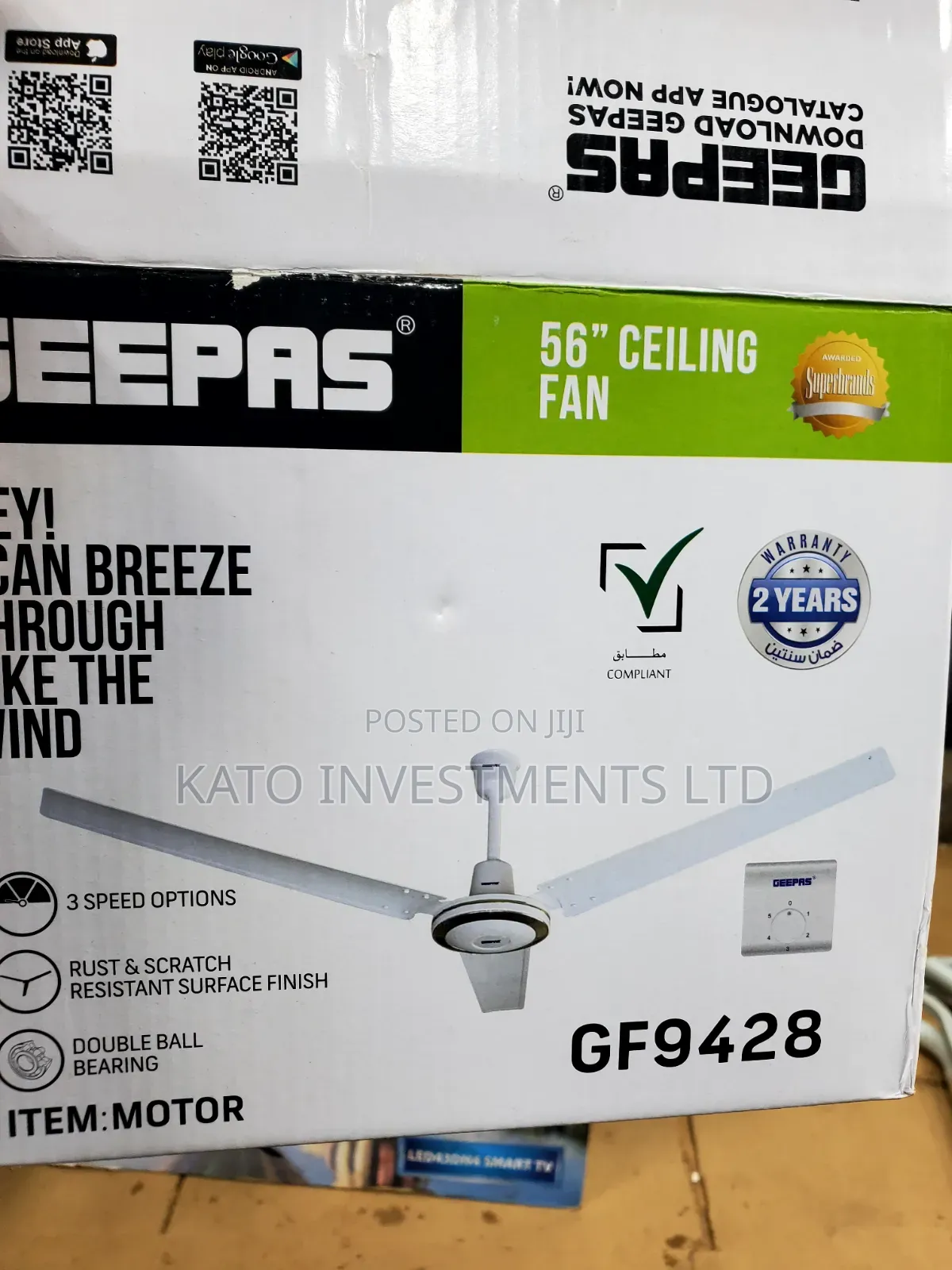 Geepas Ceiling Commercial Duty Fan