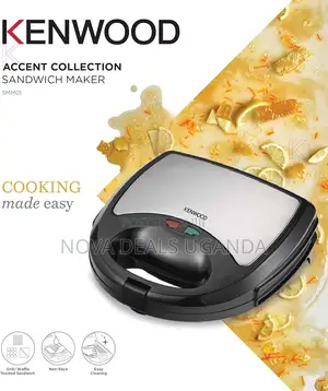 Kenwood 3-in-1 Sandwich Maker Sandwich, Grill, Waffle, 750w Black