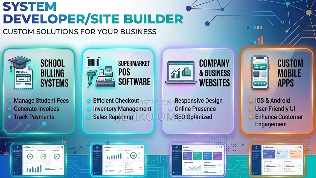 Professional Website, Mobile App School/Pos System Development