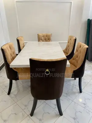 Brown Turfed Six Seater Dining