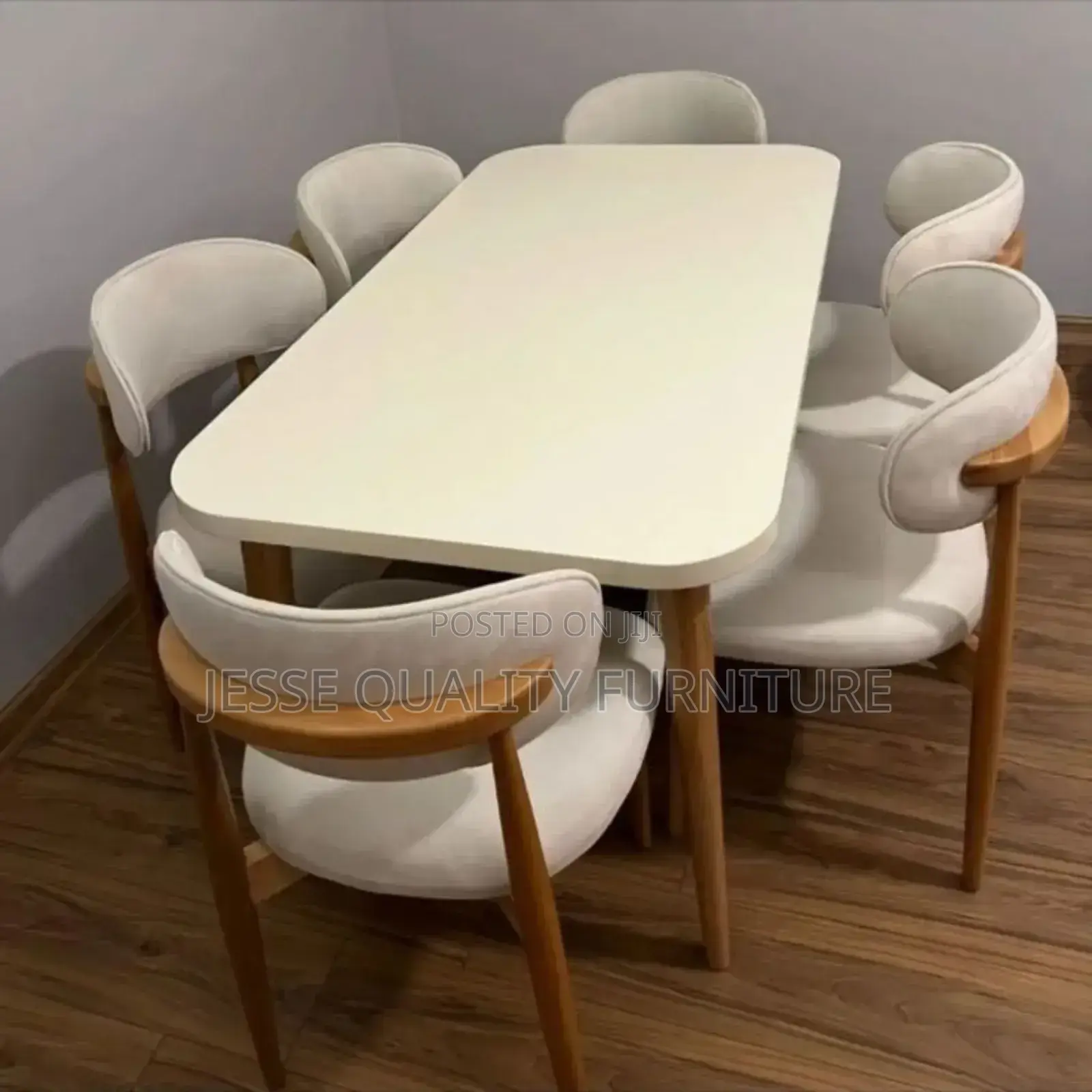 Simple Brown Six Seater Dining