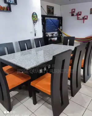 Black Thick Back Dining Set