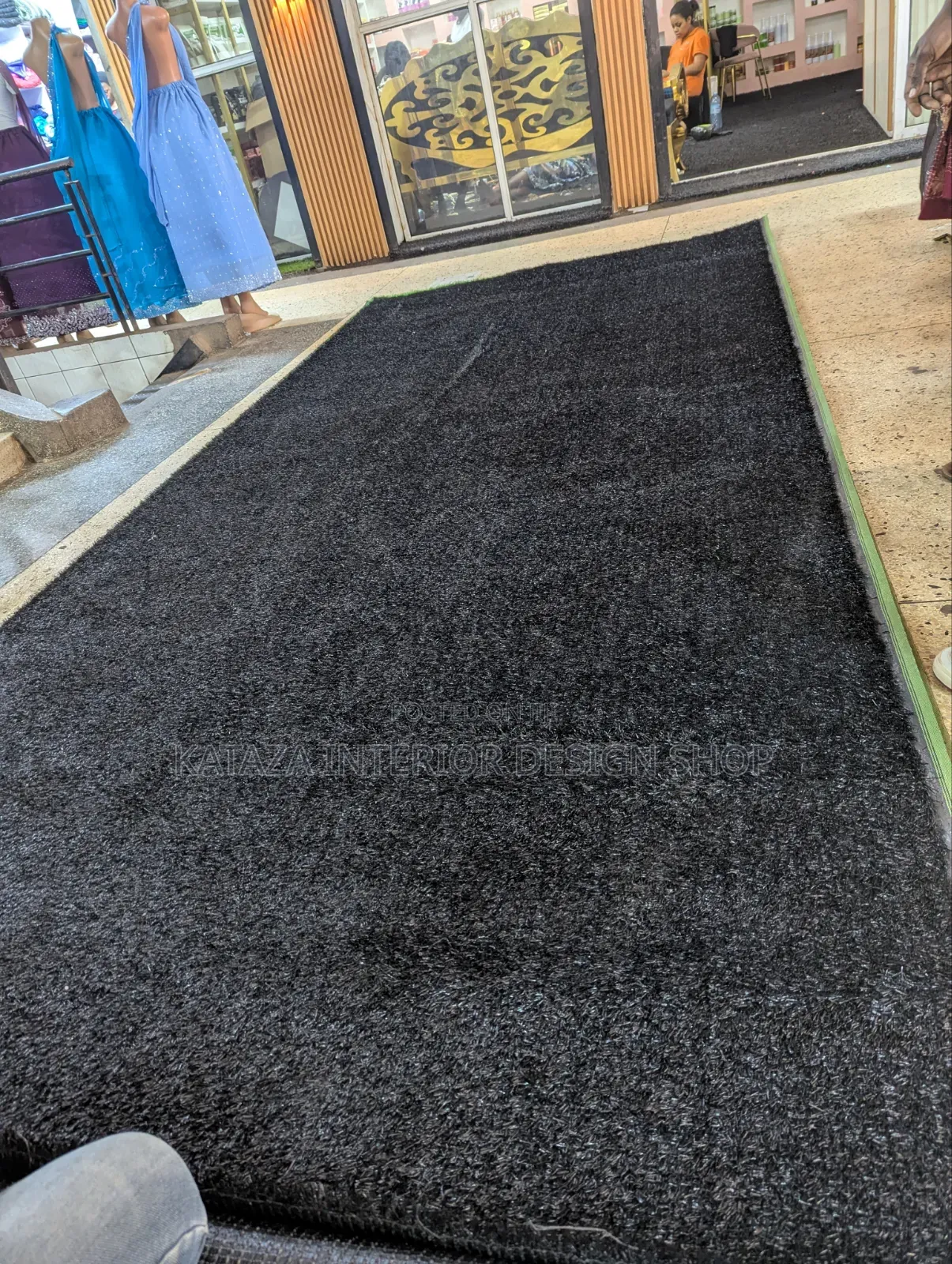 Friendly Blackish Grass Carpet