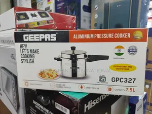 Geepas 5-Liter Aluminum Pressure Cooker, Model Gpc326