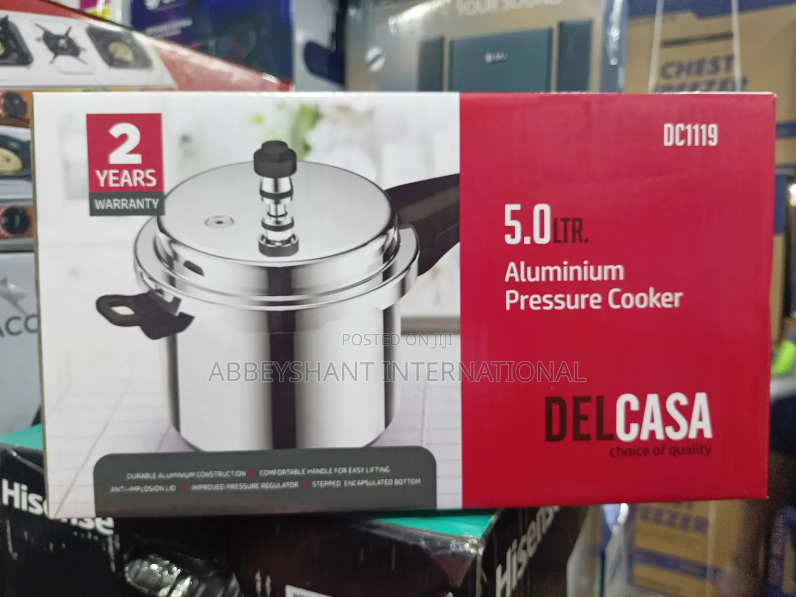 Delcasa 5l Aluminium Pressure Cooker