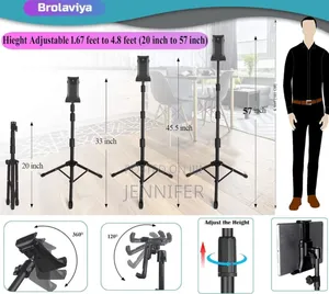 Mobile and Tablet Tripod Floor Stand