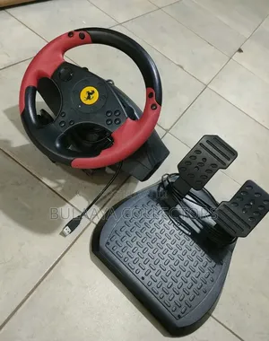 Uk Used Thrustmaster Ferrari Racing Wheel Red Legend Edition.