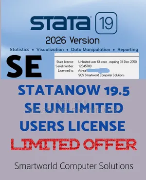 Statanow 19.5 Se Unlimited Users Perpetual License, Mega Discount