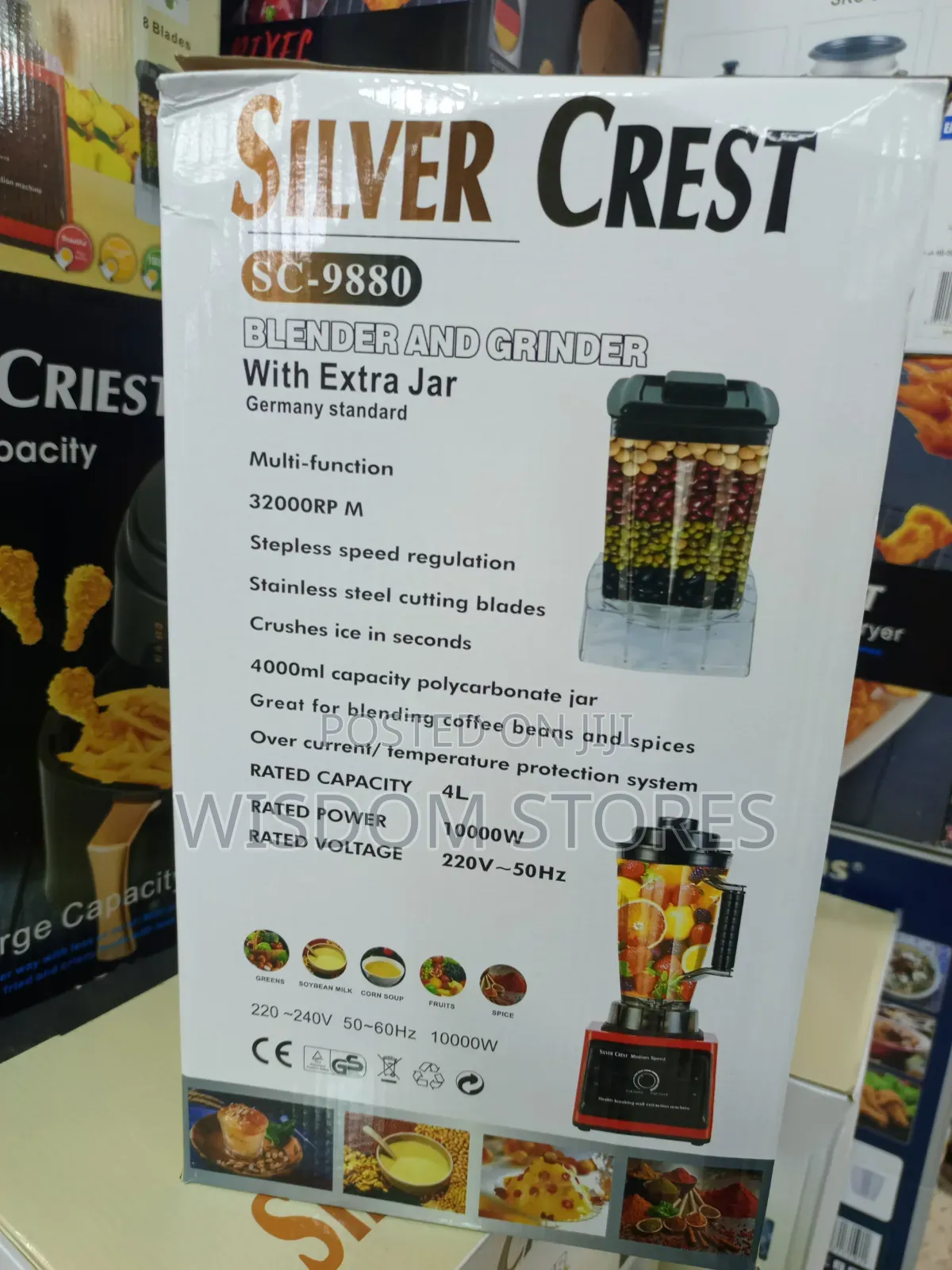 4.0l Silver Crest With Extra Jar Blender