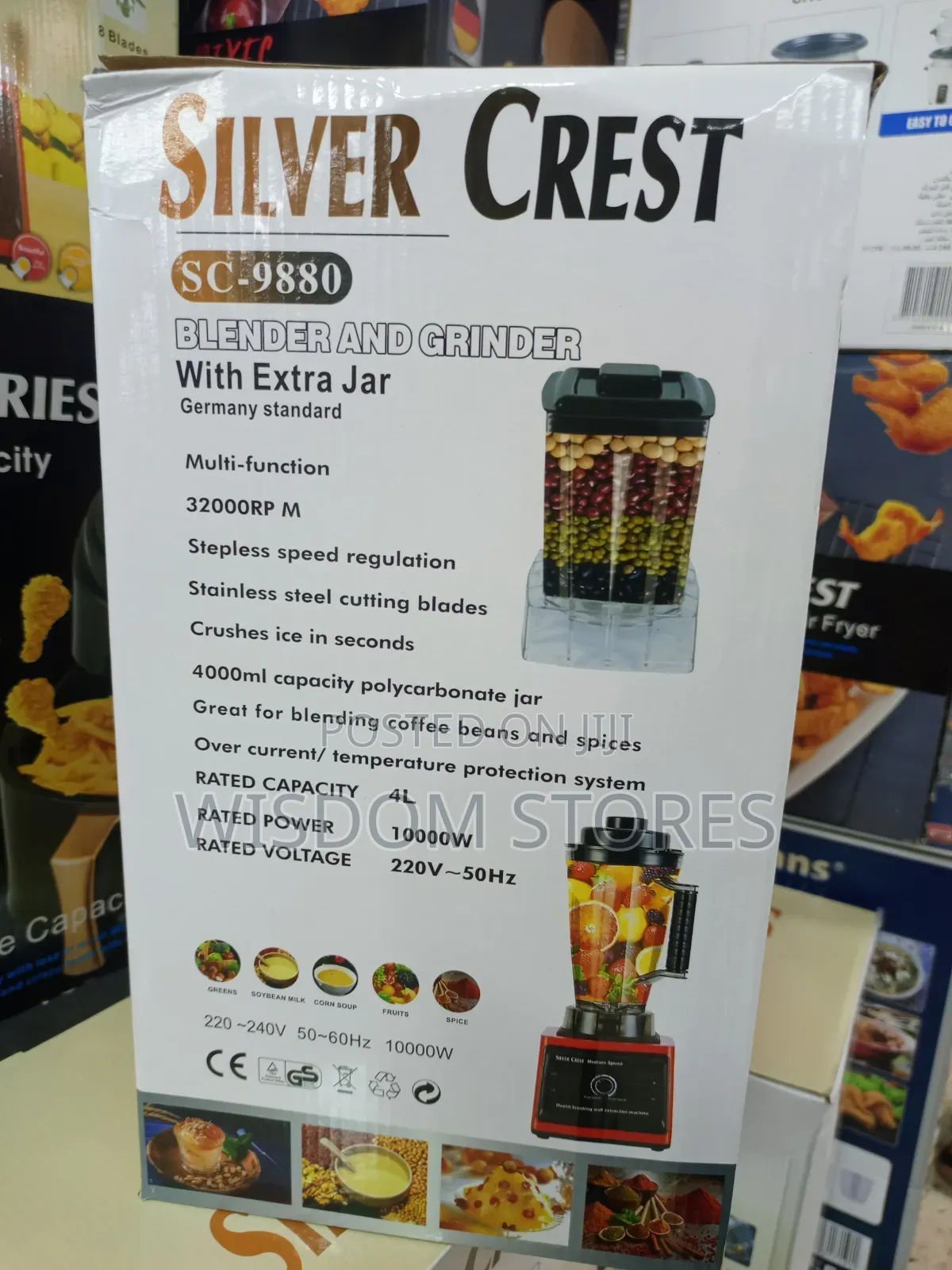 4.0l Silver Crest With Extra Jar Blender