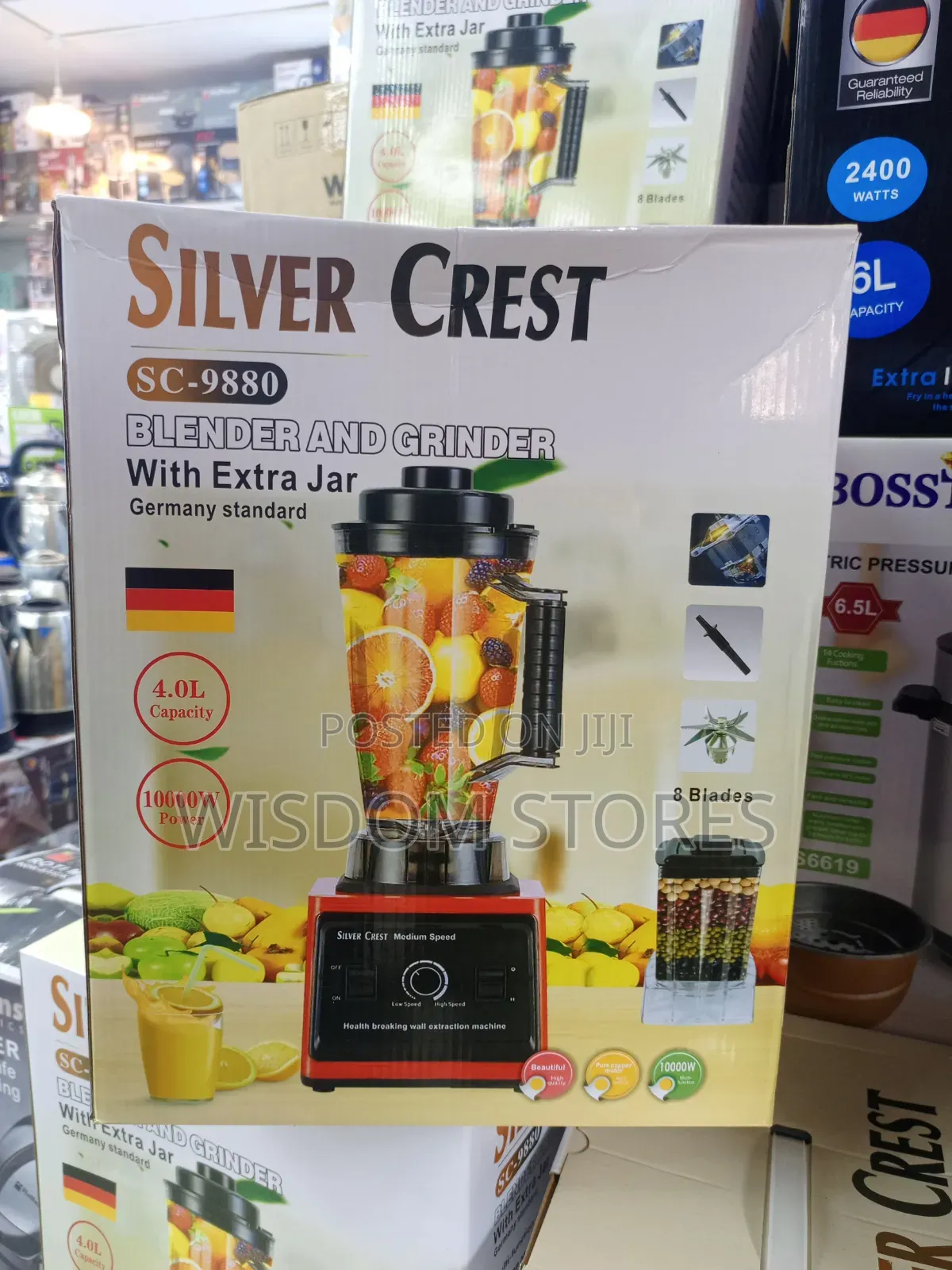 4.0l Silver Crest With Extra Jar Blender