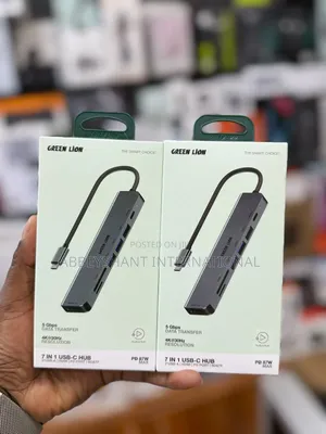 Green Lion 7-in-1 Usb-C Hub Hdmi Port and 87w Power Delivery